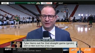 NBA Countdown | Woj has update on status of Marcus Smart & Tyler Herro ahead of Game 5: Celtics-Heat