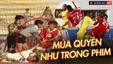Ngỡ ngàng pha THI TRIỂN VÕ CÔNG NHƯ PHIM HONG KONG đi vào sử sách bóng đá Việt Nam