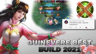 GUINEVERE BEST BUILD 2021 | EMBLEM SET | SAVAGE | TOP GLOBAL GUINEVERE | MOBILE LEGENDS