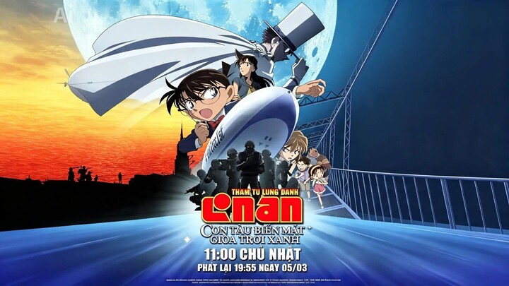 thám tử lừng danh Conan [movie Conan 14] con tàu biến mất giữa trời xanh FULL MOVIE [lồng tiếng]
