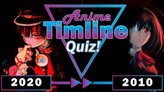 Timeline | Anime Opening Quiz (2020 - 2010) #2