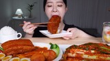[Mukbang TV] - Thịt ba chỉ kho cay, Trứng luộc lòng đào & Rau cải thìa | ASRM
