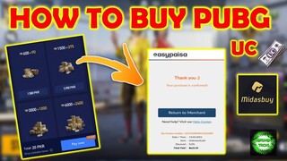 HOW TO BUY PUBG MOBILE UC | EASYPAISA | JAZZCASH | MIDASBUY PUBG UC IN PAKISTAN