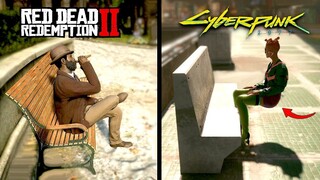 [Cyberpunk 2077] VS [Red Dead Redemption 2] - การโจมตีลดมิติของ Rockstar