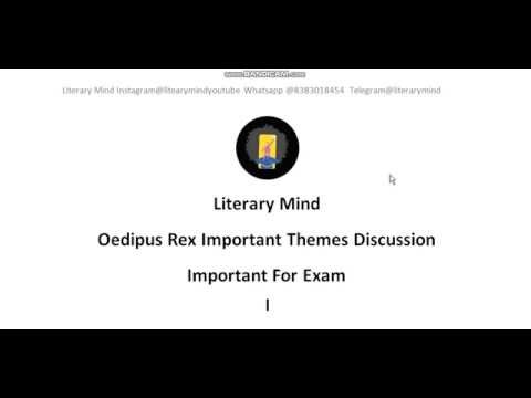 Oedipus Rex by Sophocles Important Themes Discussion Semester Exam Special English Hons.