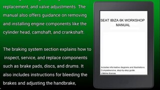 SEAT IBIZA 6K WORKSHOP MANUAL