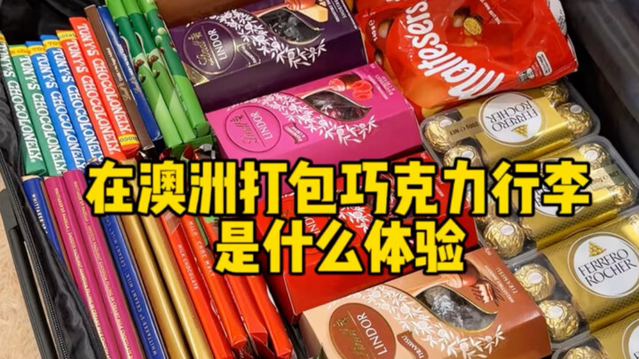 Stocking up at three chocolate shops, an immersive packing experience for my return-flight suitcase 