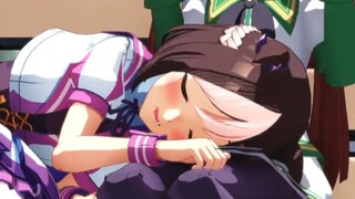 「熟睡的小特与不知所措的铃鹿」