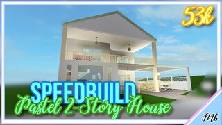 Pastel 2-Story SpeedBuild // Roblox Bloxburg SpeedBuild w/ Gamepass