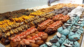 โดนัทบิดเกลียว 12 ชนิดทุกวัน - อาหารข้างทางเกาหลี