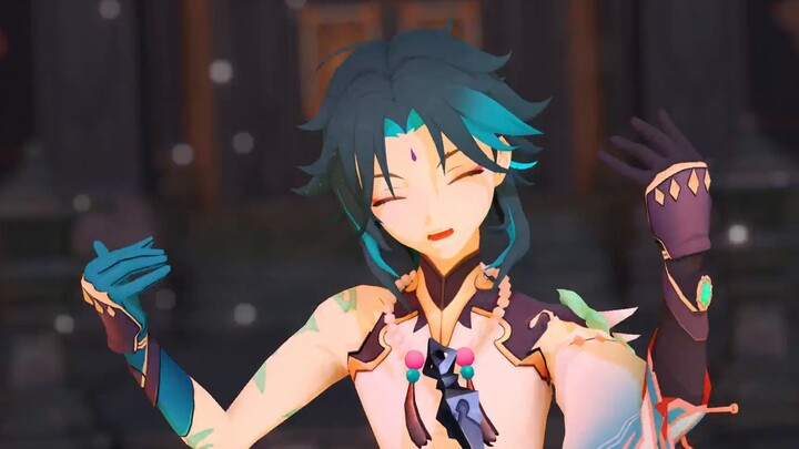 [Genshin Impact MMD Xiao]ﾜﾝﾂｰｽﾘｰ/CH4NGE Original Soundtrack/