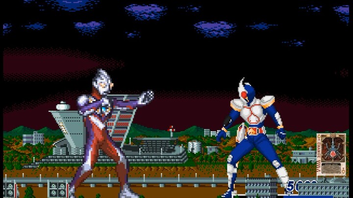 MUGEN】Ultraman Tiga VS Kamen Rider Sword