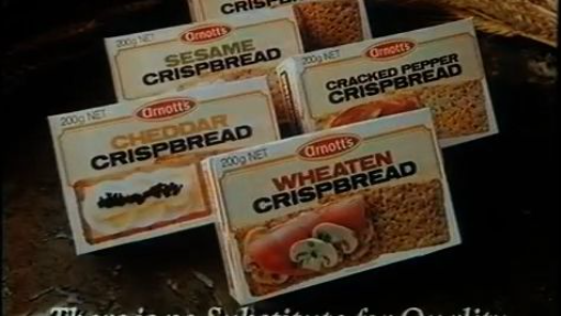 Arnotts Crispbread 1990 Ad Nz