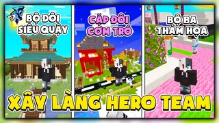Siro thử thách Mèo Simmy xây Làng Hero Team || Bộ Ba Thảm Họa vs Bộ Đôi Siêu Quậy