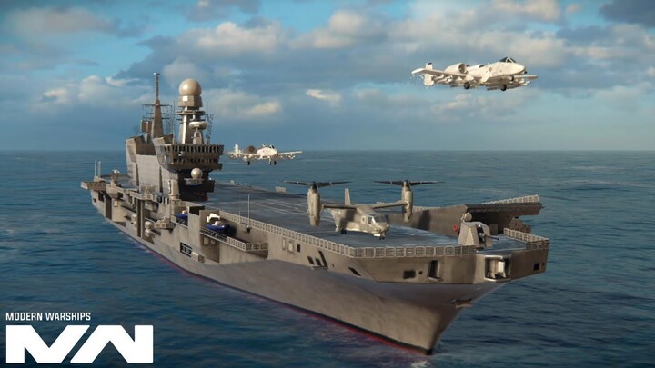 Modern Warships: IT CAVOUR survival gameplay.