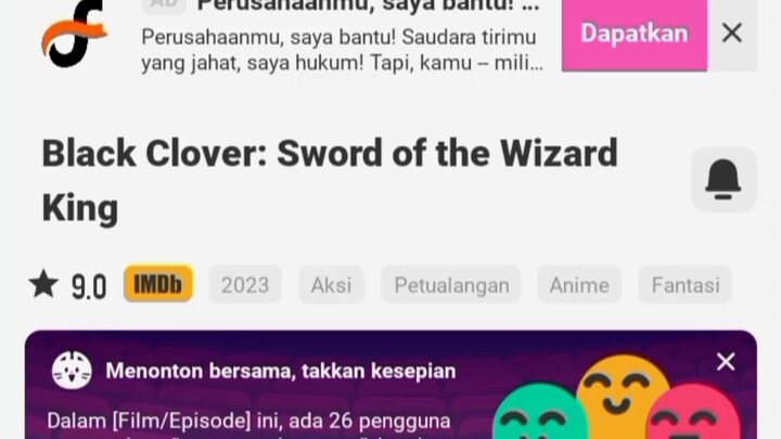 black clover movie , asli keren bet cokk