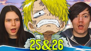 SANJI'S BACKSTORY 👒 One Piece Ep 25 & 26 REACTION & REVIEW