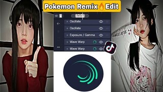 Dj Uncover X Pokemon💖 Alight Motion Shake Beat Video Editing Tutorial | Tiktok Trend |