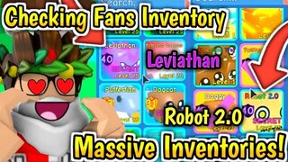 CHECKING MASSIVE INVENTORIES!😱10,000%+ VALUE!🎉 In Bubblegum Simulator! (Roblox)