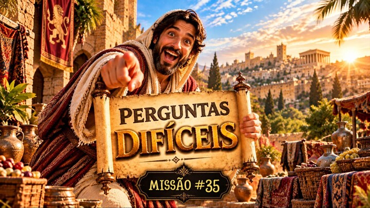 🔥 Você consegue acertar as 3 PERGUNTAS BÍBLICAS DIFÍCEIS? 😱 | Missão #35