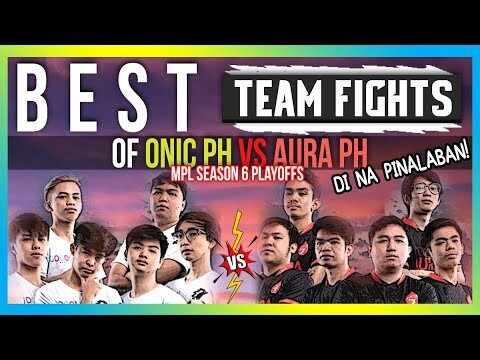 ONIC PH VS AURA PH BEST TEAM FIGHTS OF MPL SEASON 6 PLAYOFFS | MLBB