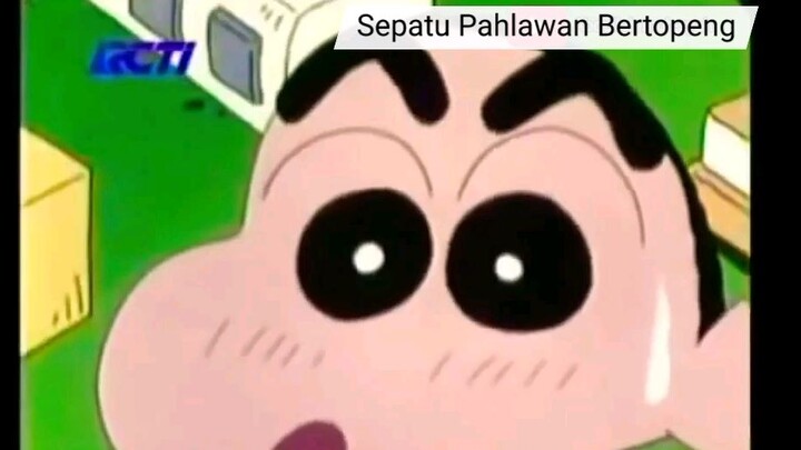 Shinchan bahasa indonesia sepatu Pahlawan bertopeng