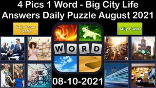 4 Pics 1 Word - Big City Life - 10 August 2021 - Answer Daily Puzzle + Daily Bonus Puzzle