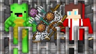 Mikey & JJ Escape From Prison With OP ITEMS in Minecraft - Maizen