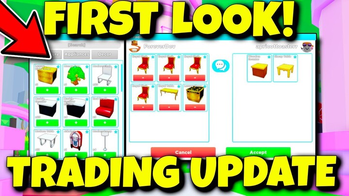 FIRST LOOK AT TRADING UPDATE! My Restaurant Roblox
