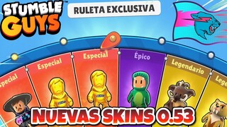 RULETA de NUEVAS SKINS Mr BEAST 0.53 STUMBLE GUYS ✅ #stumbleguys #StumbleGuysxMrBeast | ERCASTY