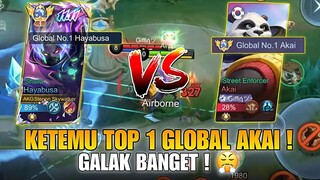 KETEMU TOP 1 GLOBAL AKAI DAN TOP 2 GLOBAL LANCELOT ! MOBILE LEGENDS !
