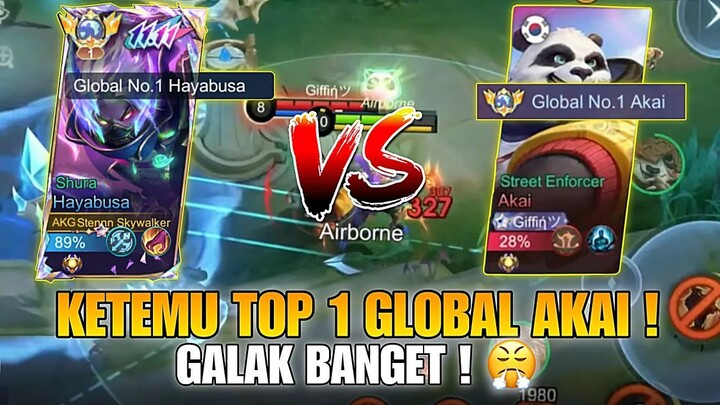 KETEMU TOP 1 GLOBAL AKAI DAN TOP 2 GLOBAL LANCELOT ! MOBILE LEGENDS !