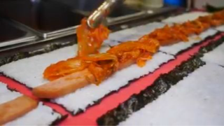 Omelette Kimchi Cheese Egg Roll Kimbap