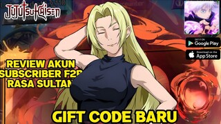 Review Akun Subsriber Yang f2p Udah Bisa Bersaing Top Sultan JUJUTSU TOKYO SAGA