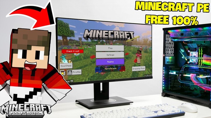 CÁCH TẢI MINECRAFT PE MIỄN PHÍ 100% TRÊN MÁY TÍNH PHIÊN BẢN MỚI NHẤT SIÊU ĐƠN GIẢN !