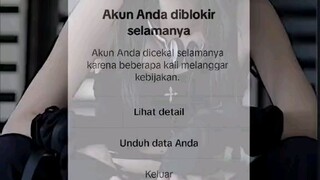 akun anda diblokir selamanya