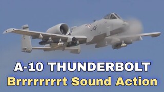 A-10 THUNDERBOLT satisfying Brrrrrrrrrrrrrt sound in Action.