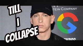 Eminem - Till I Collapse, but every word is a google image