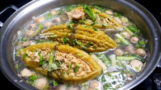 KHỔ QUA HẦM CHAY | Cách hầm khổ qua chay ngon ngọt nước | vegan bitter gour recipes