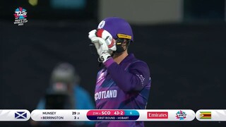 SCOT vs ZIM 12th Match, First Round Group B Match Replay from ICC Mens T20 World Cup 2022