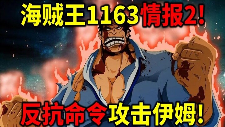 One Piece 1163 Info 2! Capone rebels against the higher-ups' orders and directly attacks Im! Little 