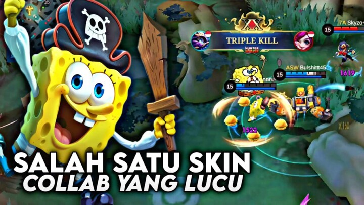 REVIEW SKIN SPONGEBOB!! UDAH GRATIS, LUCU PULA!! USER MAGE WAJIB AMBIL SIH!! - Mobile Legends