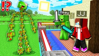 TITAN ZOMBIE MIKEY vs Security House Mikey & JJ - Minecraft (Maizen)