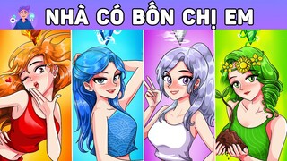 NHÀ CÓ BỐN CHỊ EM | Phim hoạt hình | Buôn Chuyện Quanh Ta #BCQT