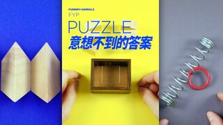 ของเล่นไขปริศนามักจะมีคำตอบที่คาดไม่ถึงเสมอ