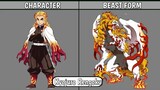 Demon Slayer Characters In Beast Form