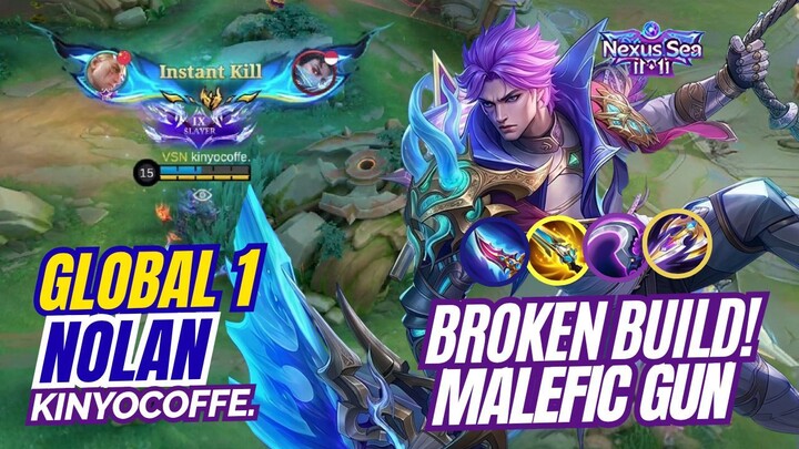 AGGRESIVE GLOBAL NO. 1 NOLAN GAMEPLAY by kinyocoffe. | Mobile Legends Bang Bang