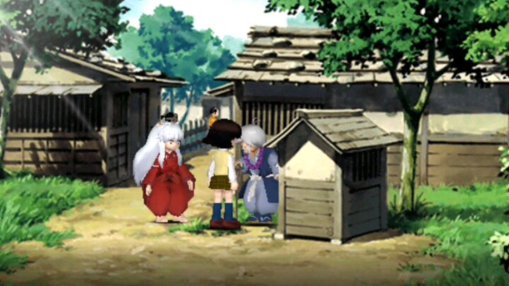 Inuyasha Secret of the Cursed Mask clip - Kasasagi Town