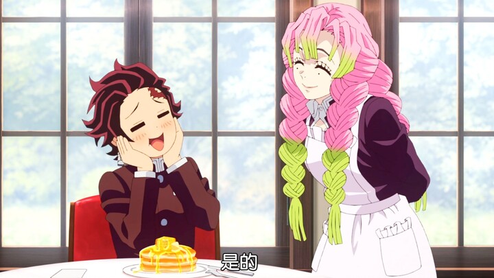 "The extremely jealous Banai, Tanjiro and Mitsuri are too close, the Snake Pillar is really furious.