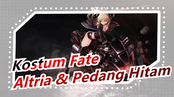 [Kostum Fate] Cara CosPlay Dengan Tas Plastik / Altria dalam Pakaian Renang & Pedang Hitam